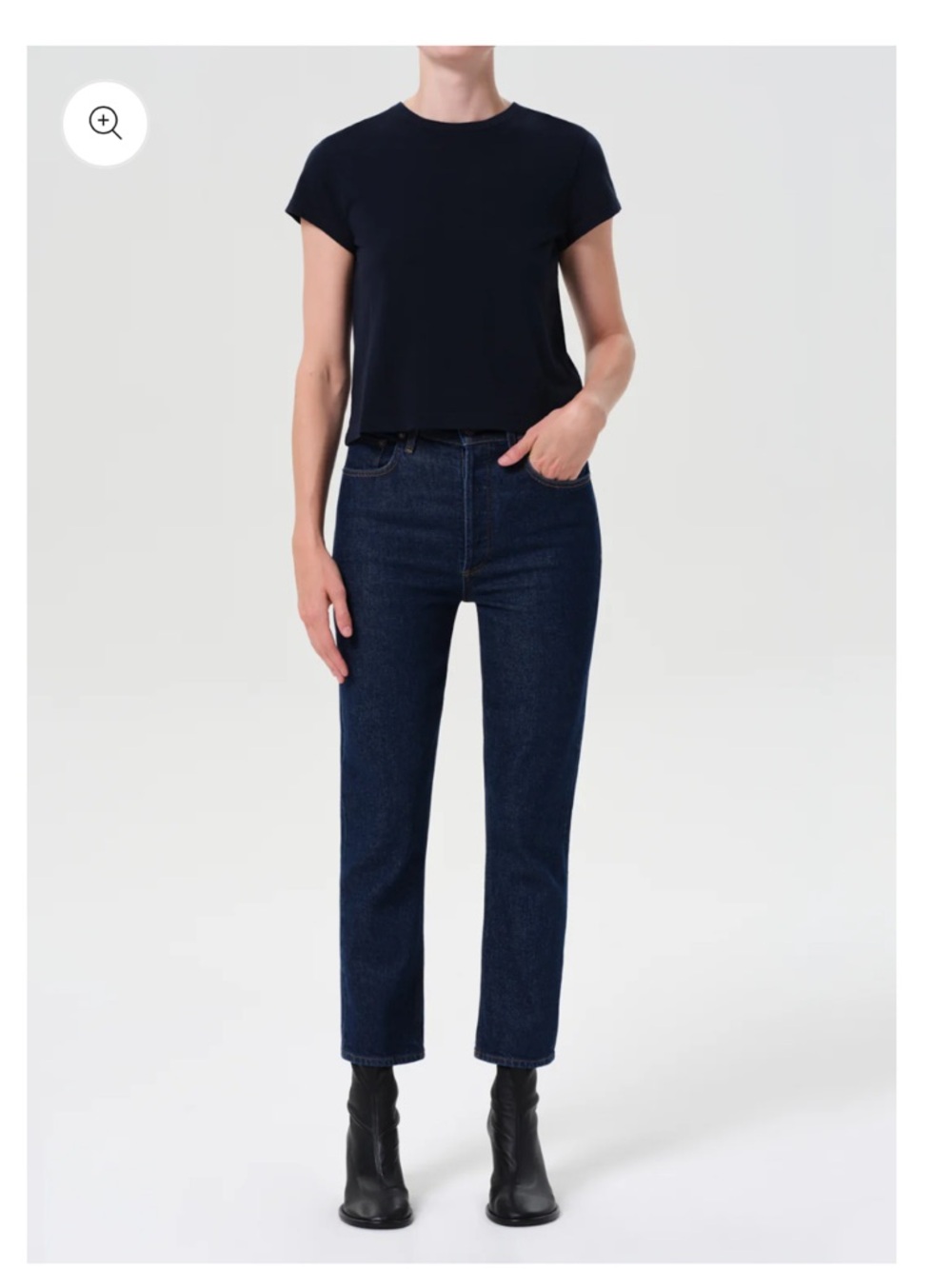 Agolde  RILEY HIGH RISE STRAIGHT CROP in reissue